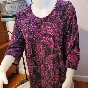 Catherines 4X (30/32) 3/4 Sleeve Top